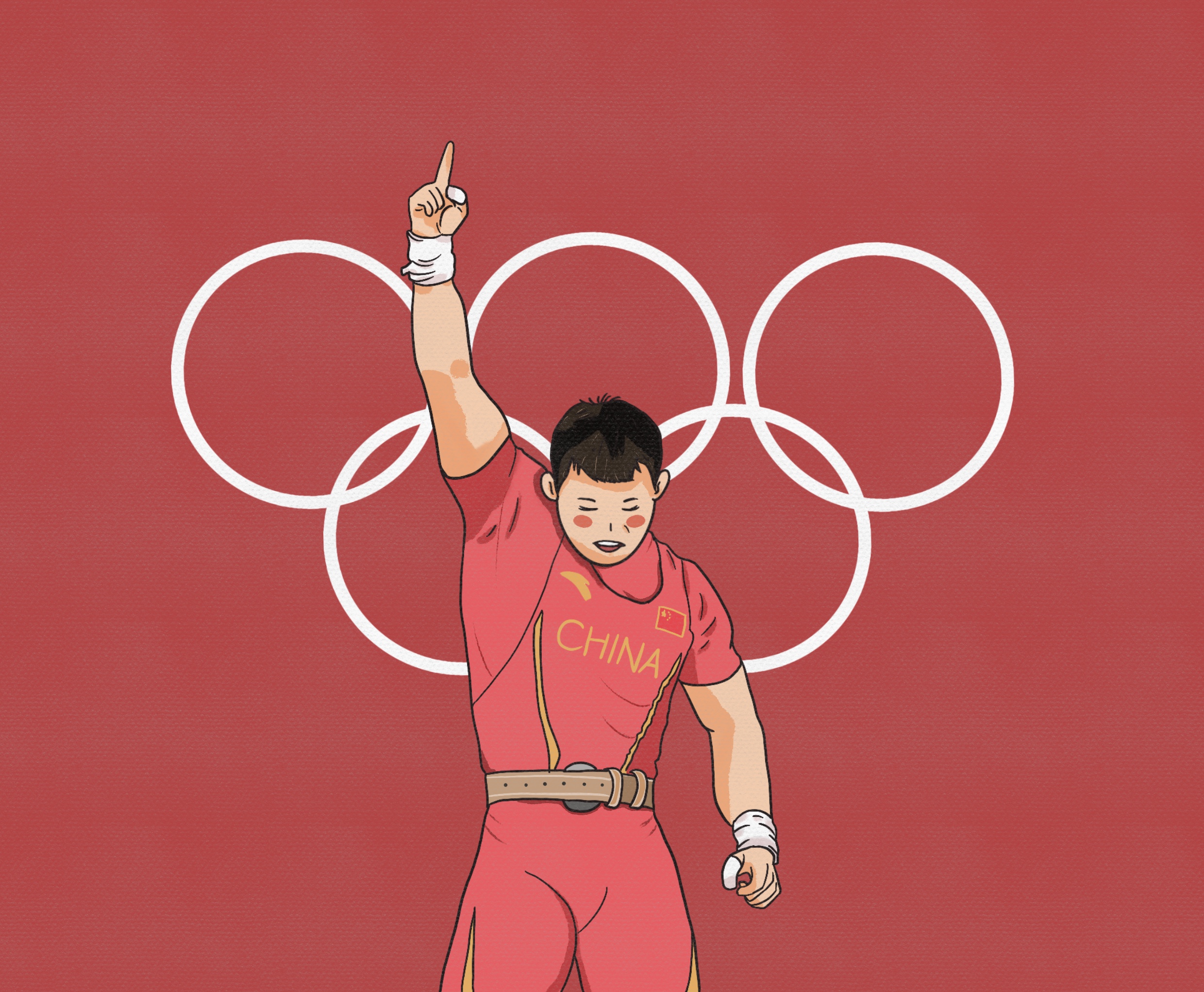 奥运漫画人物图片