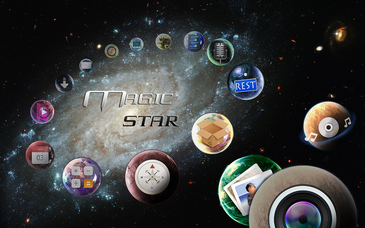Magic Star幻星（图ZNjE2NDc4NA==） - 主题/皮肤 - 站酷设计师秦哦秦原创素材 - 站酷ZCOOL