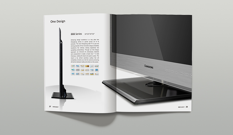 长虹电视海外宣传画册(力英品牌案例)