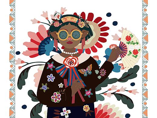 品牌插画-gucci虚拟联名