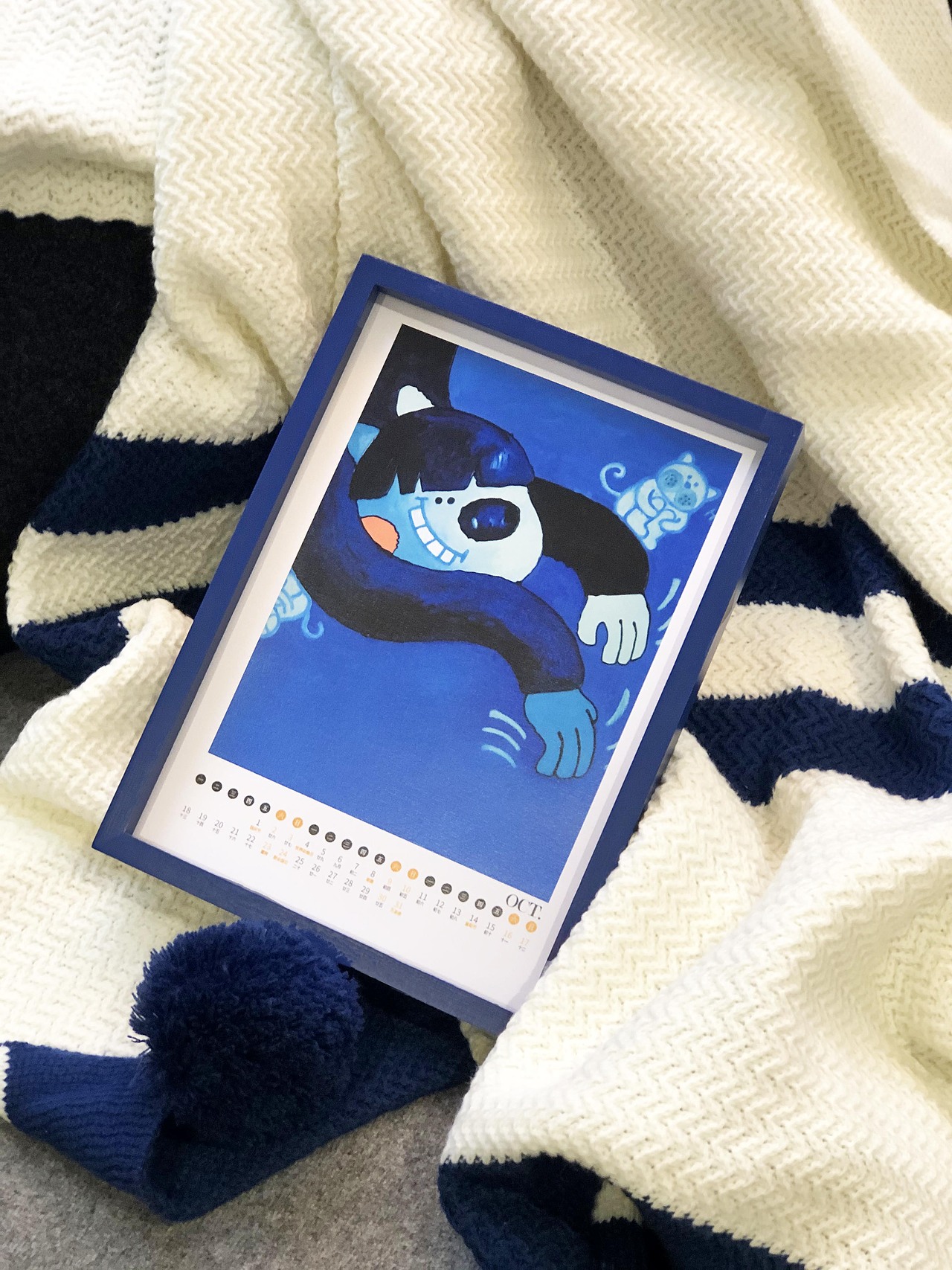 野力青年美术馆-小蓝框艺术月历（图ZMjYxODEzMDY0） - 工艺品设计 - 站酷设计师野力青年美术馆原创素材 - 站酷ZCOOL