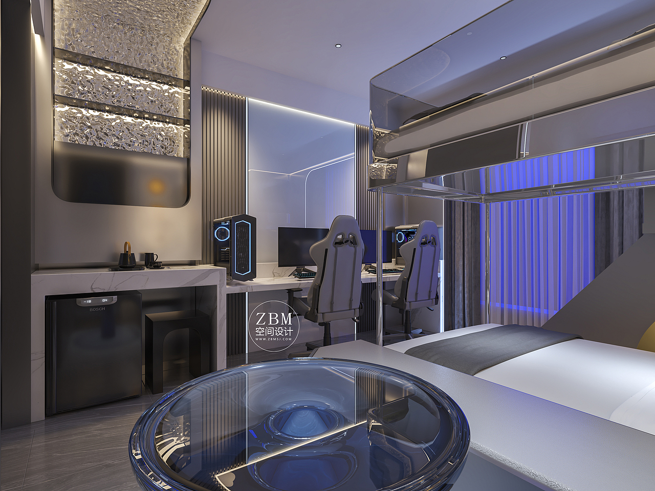 广西柳州bawn sunshine 电竞酒店装修设计效果图