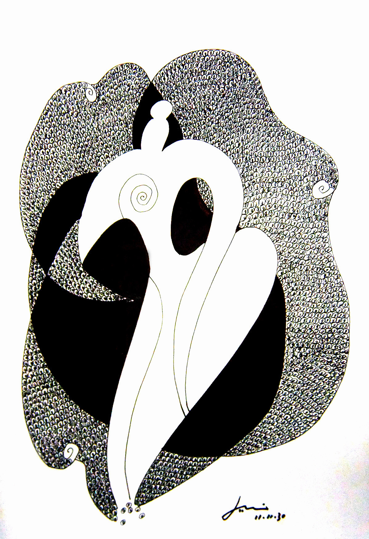 黑白装饰画习作