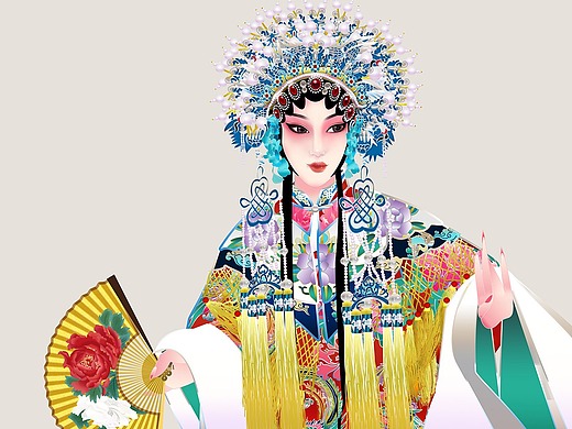 q版戏曲_素材网站_图片免费下载-zcool站酷