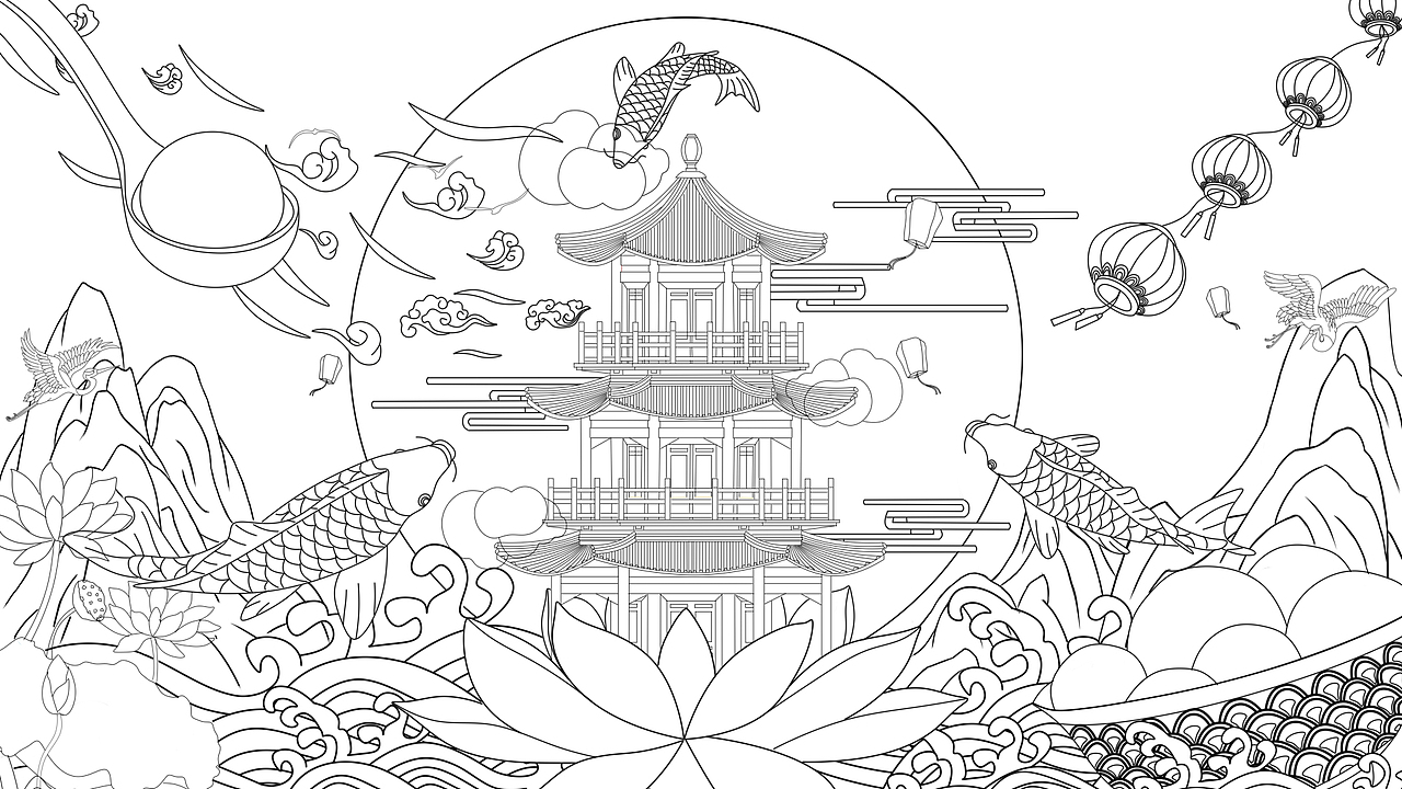 元宵佳节贺图（图ZMjQwNDY3MTAw） - 商业插画 - 站酷设计师水木茶TT原创素材 - 站酷ZCOOL