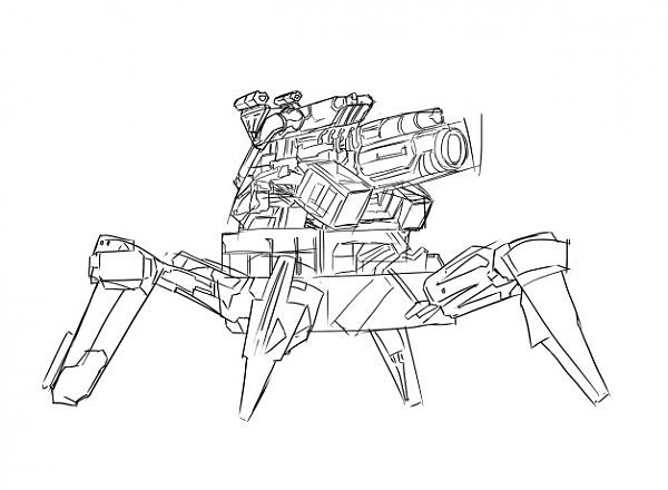 5.差不多把全部几何图形填满,这个时候基本上对于部位的取舍已经心中有数了,准备开始修改