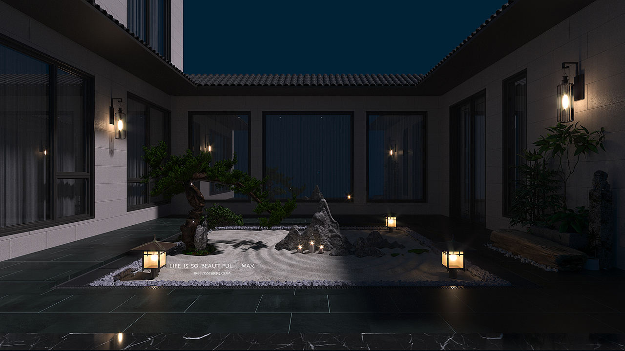 阴阳别院、枯木逢春（图ZMjE2MjMzMTI4） - 景观设计 - 站酷设计师DearMrWang原创素材 - 站酷ZCOOL