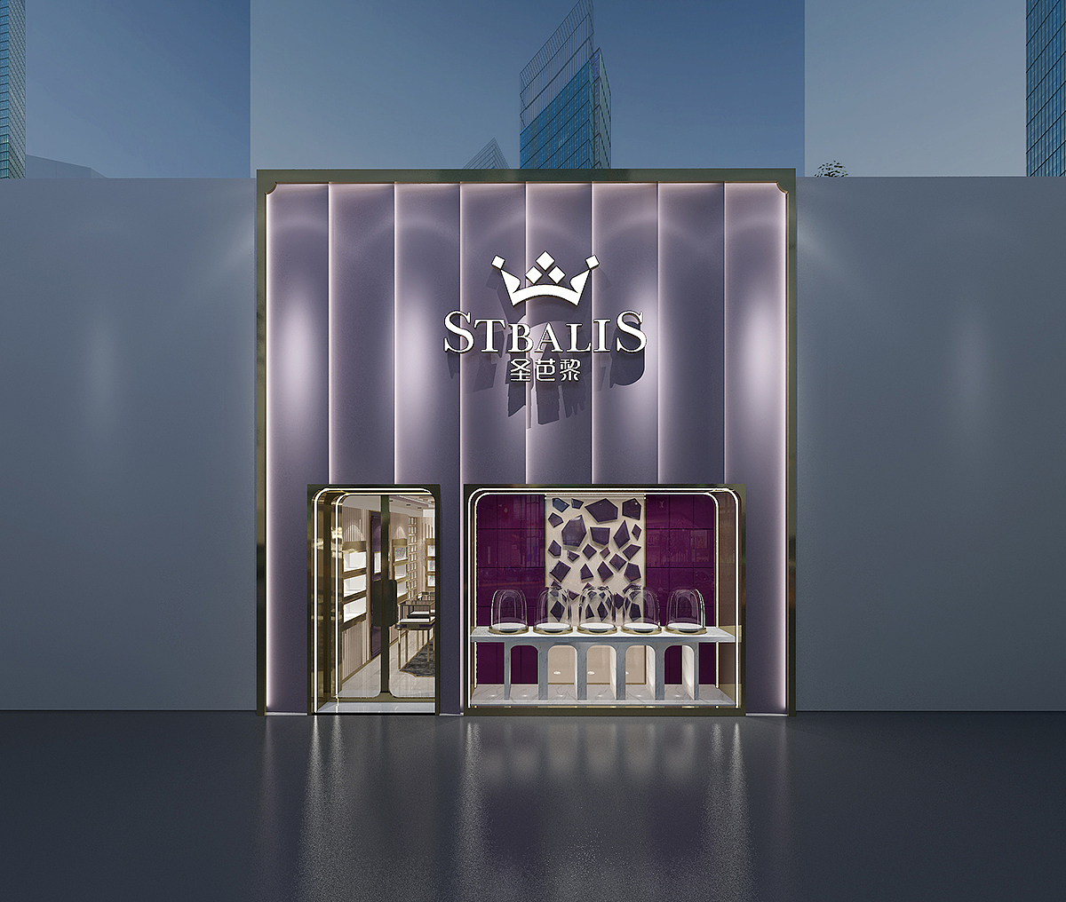 圣芭黎水晶店面设计（图ZMjc4MDM2NTcy） - 商业空间设计 - 站酷设计师空间设计师宣良原创素材 - 站酷ZCOOL