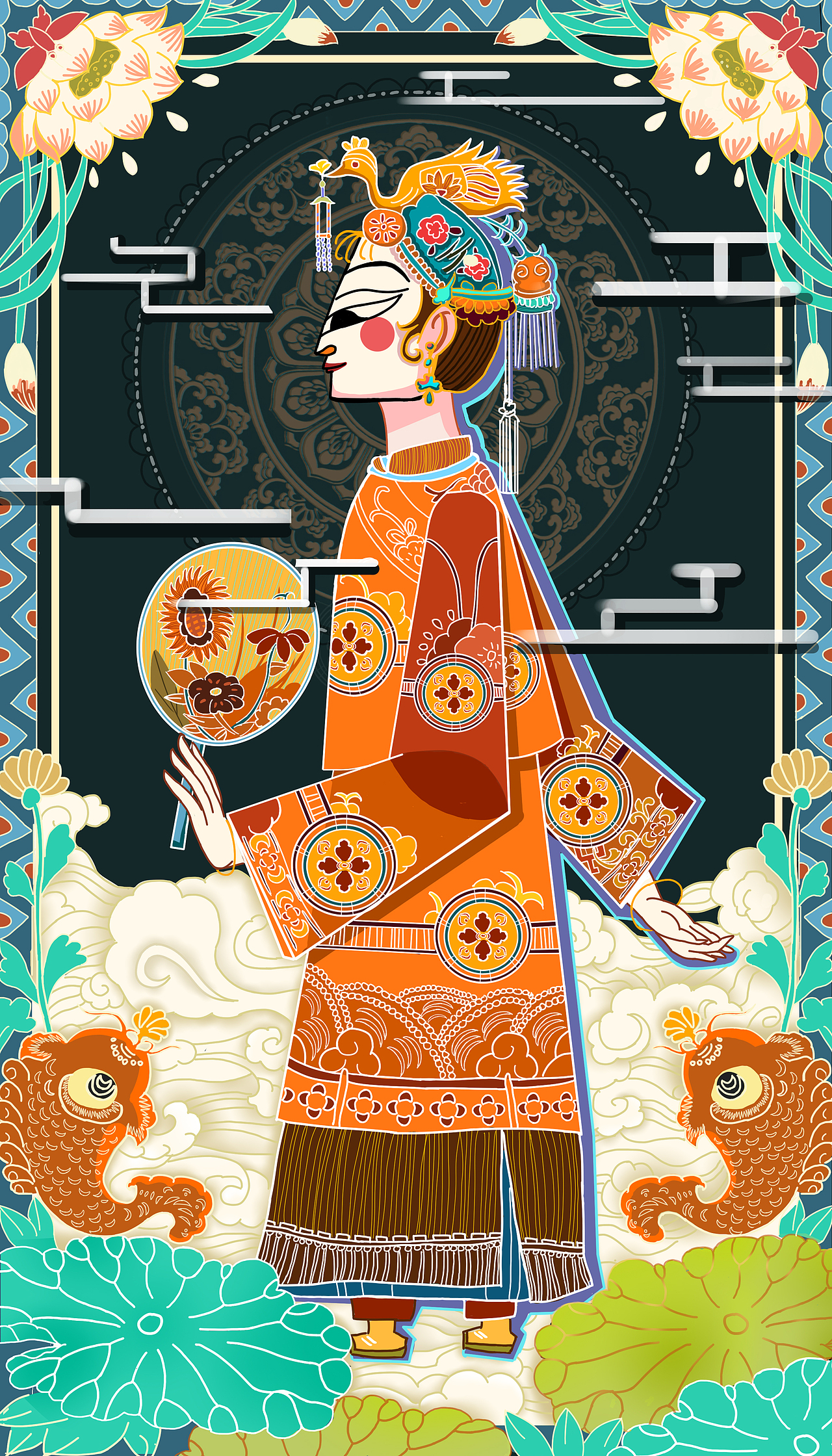 皮影插画（图ZMjE1Mzg0NDY4） - 商业插画 - 站酷设计师行鹭原创素材 - 站酷ZCOOL