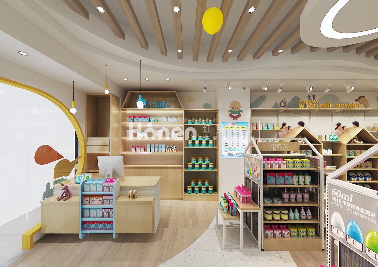母婴店设计 游泳馆设计 只专注于母婴空间