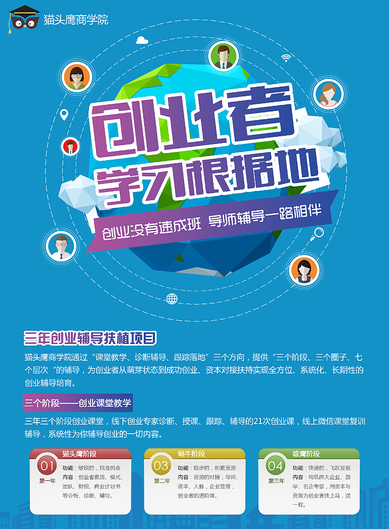 猫头鹰商学院宣传单页