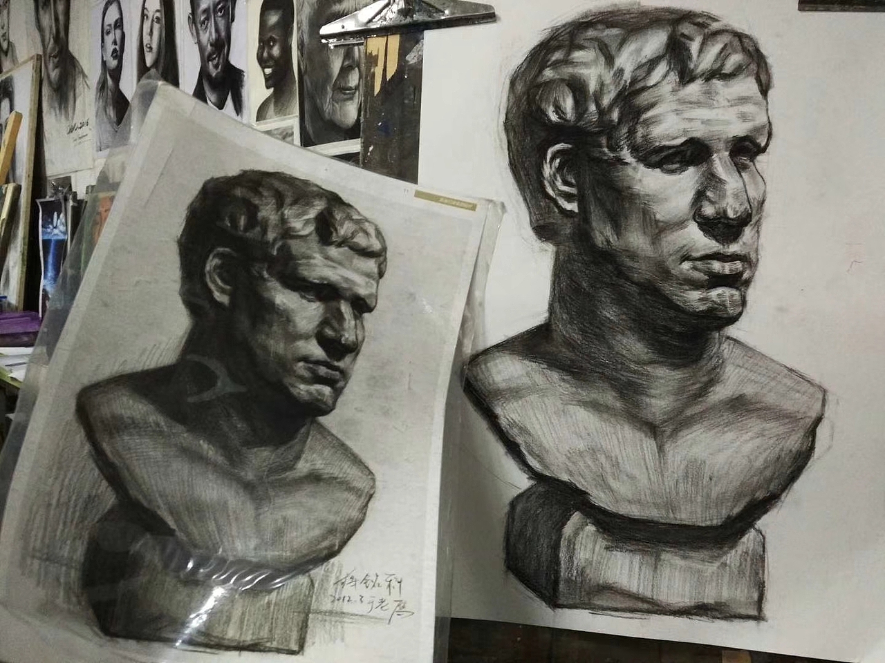 近期的一些绘画作品(素描,水粉,马克笔)