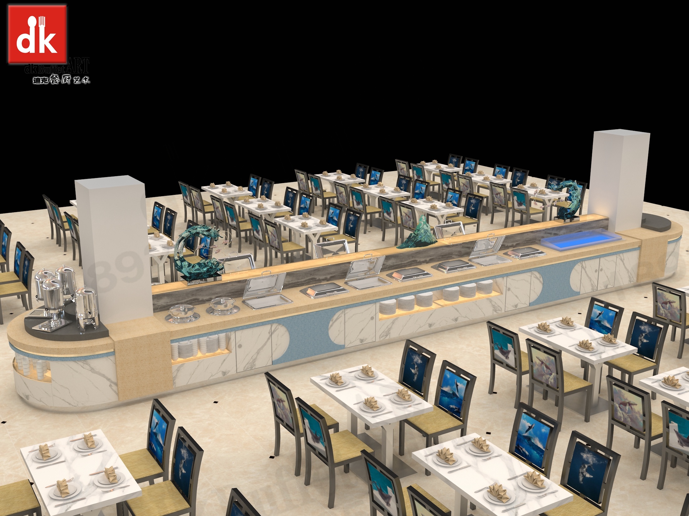 海陆军部队职工食堂改造 大理石自助餐台 |工业/产品|生活用品|迪克自助餐台定制 - 原创作品 - 站酷 (ZCOOL)