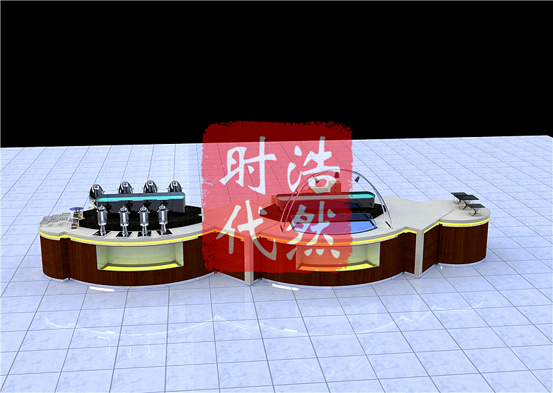学校教师餐厅大理石台面双侧自助餐台定制移动布菲台