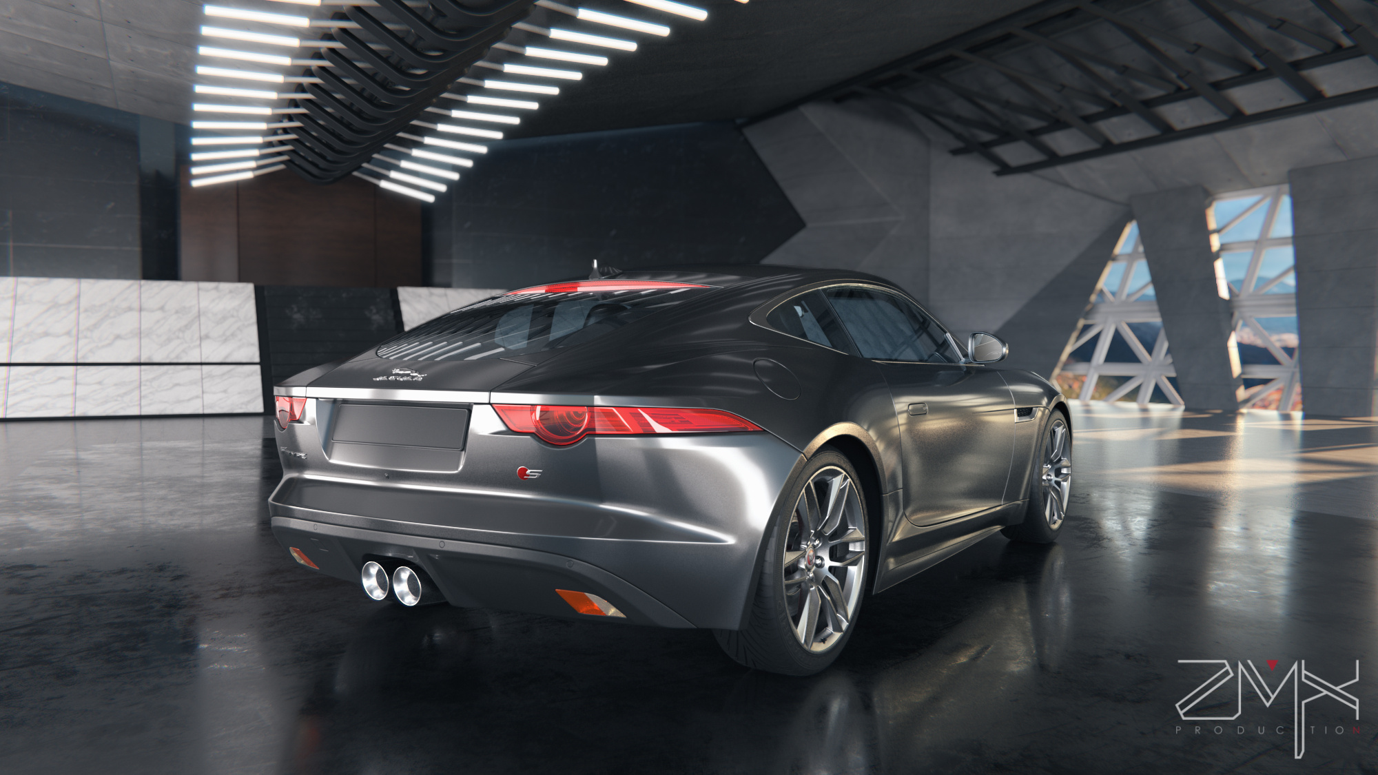 汽车渲染与场景设计