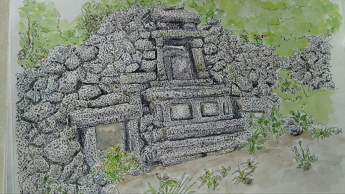 海南火山文化村落——石头城（图ZNTQ0ODc1NDA=） - 商业插画 - 站酷设计师海岛日记晓玉原创素材 - 站酷ZCOOL