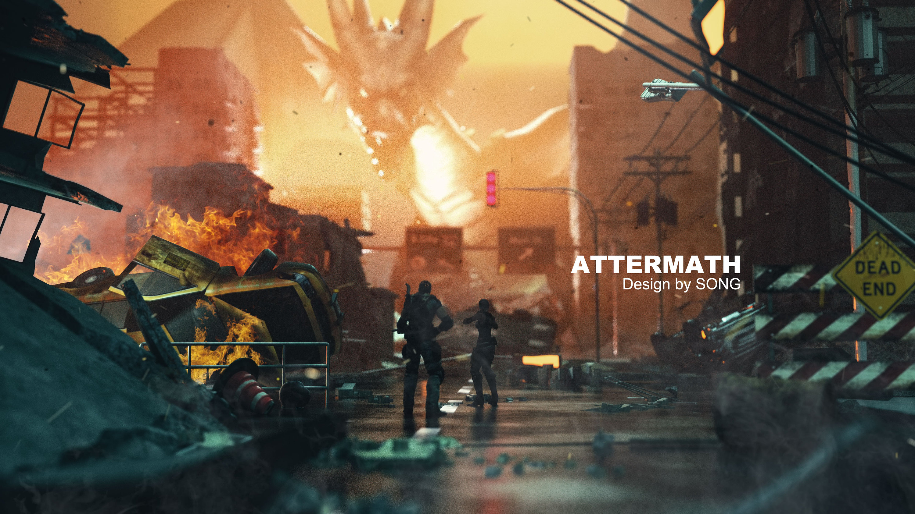 c4d_oc渲染器——制作末日概念图