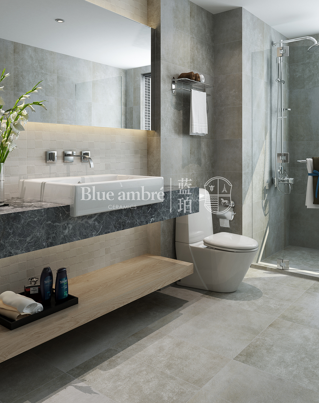 蓝珀瓷砖A系列空间效果图（图ZMTYyODg5OTc2） - 家装设计 - 站酷设计师言兮之原创素材 - 站酷ZCOOL