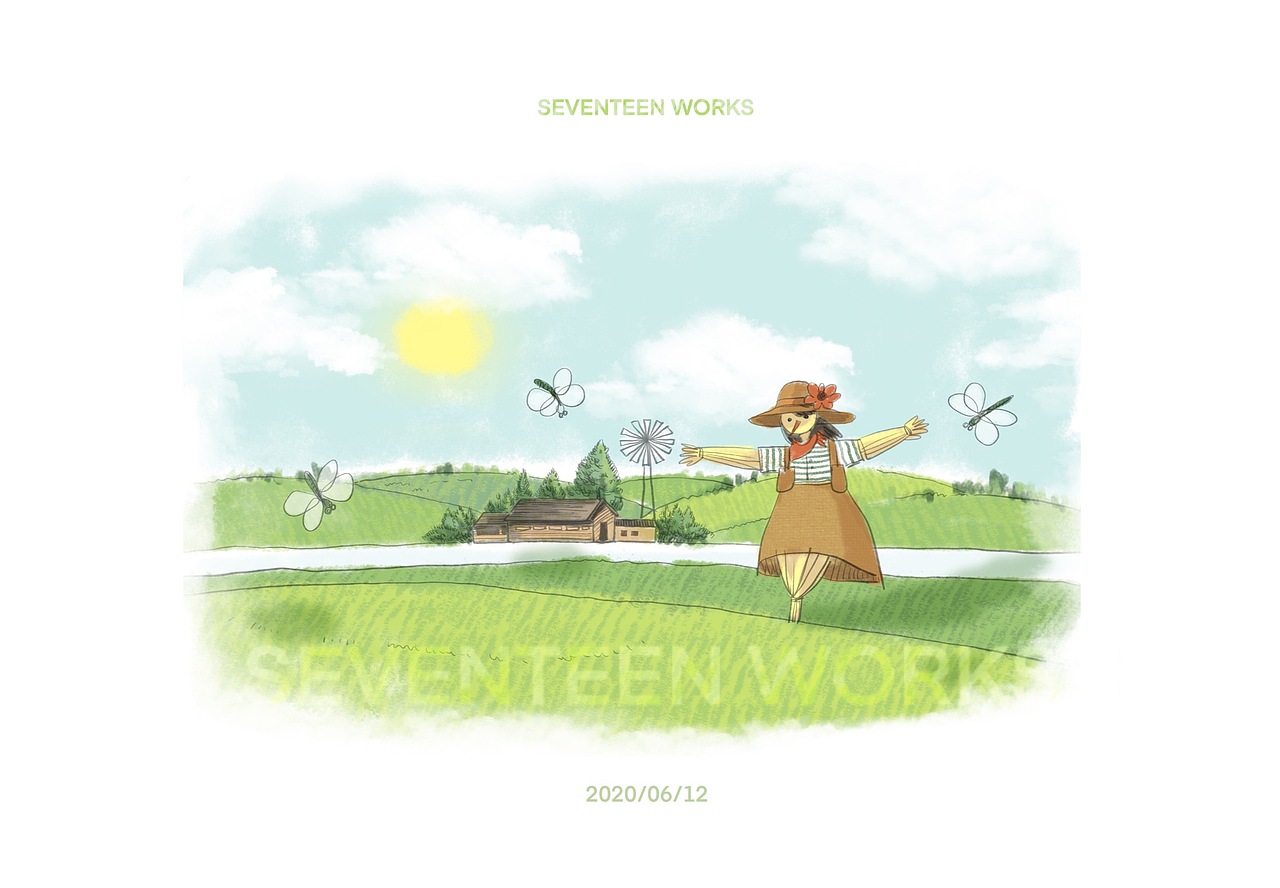 稻草人儿童绘本插画