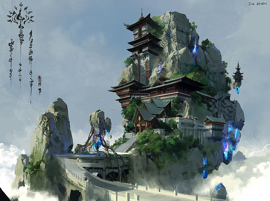 洛克猴东方写实场景合集（图ZNTYyMDc3MDg=） - 商业插画 - 站酷设计师艺数绘CG原创素材 - 站酷ZCOOL