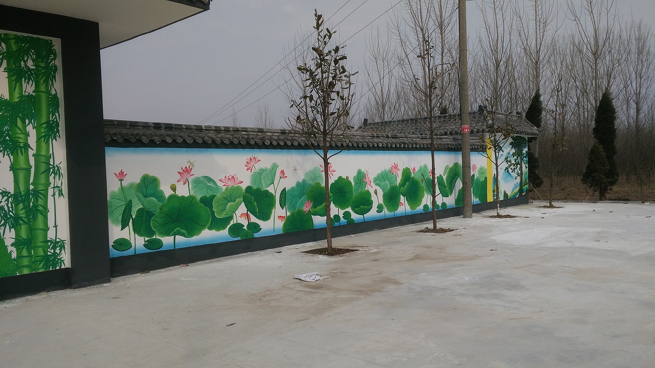 祠堂手绘壁画 临沂手绘（墙体彩绘）18265959685（图ZNzM5MjIwMTI=） - 绘画 - 站酷设计师临沂手绘原创素材 - 站酷ZCOOL