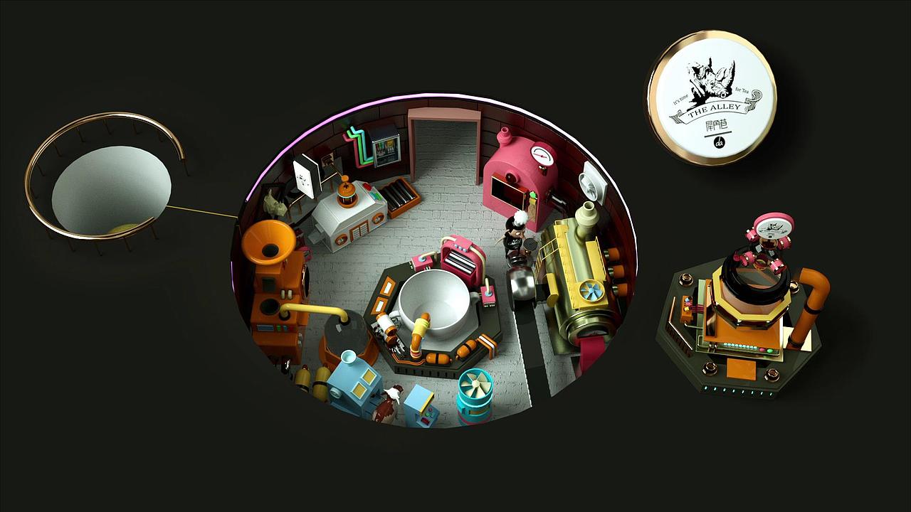 犀角巷餐桌投影