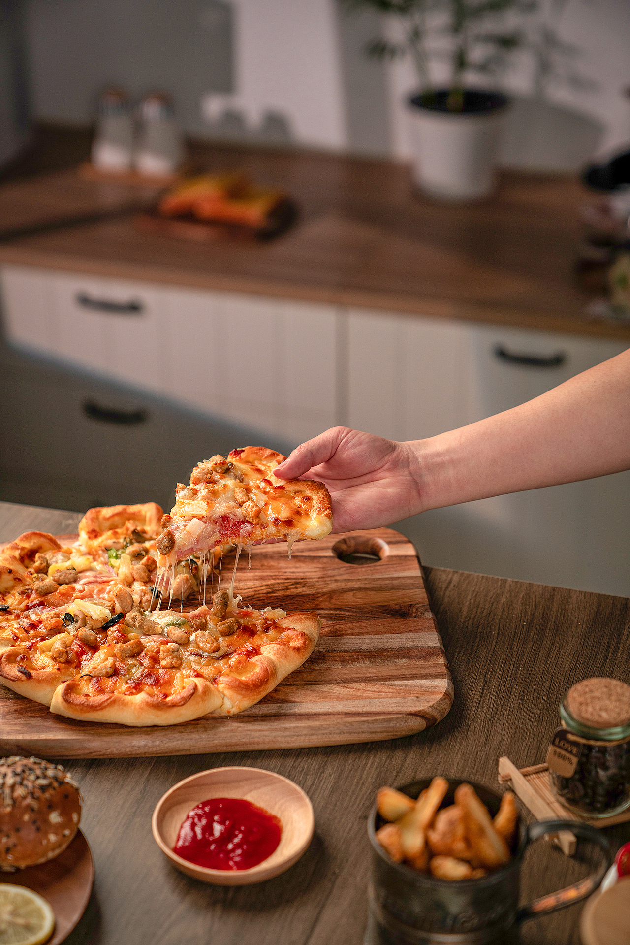 知吾煮相思木砧板拍摄