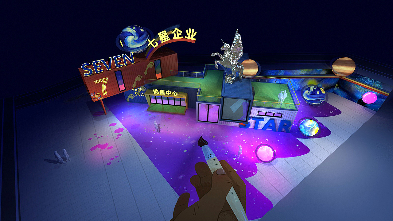 七星集装箱营销中心（图ZMjcxMTUxMTAw） - 建筑/空间 - 站酷设计师o鬼火o原创素材 - 站酷ZCOOL