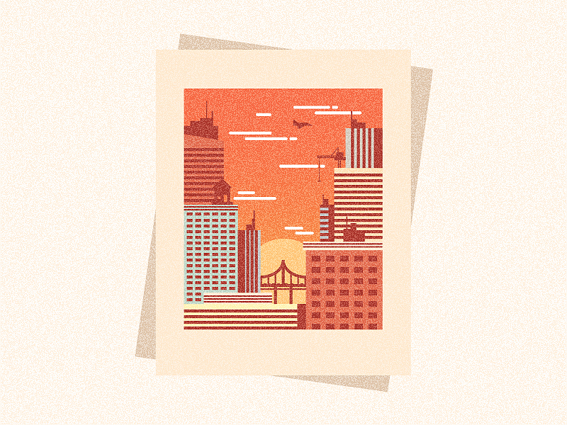 臨摹Ai紋理城市快照圖（圖ZMTY0NDgyODky） - 藝術(shù)插畫 - 站酷設(shè)計(jì)師柚子G原創(chuàng)素材 - 站酷ZCOOL