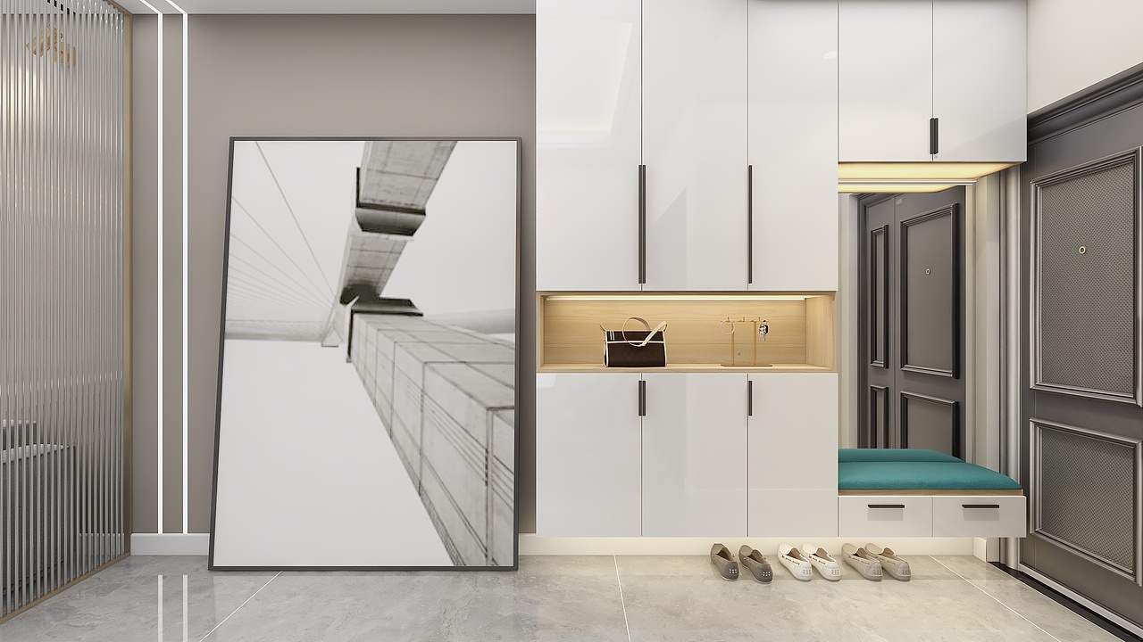 四川广安华冠城(99平方现代简约三居室)