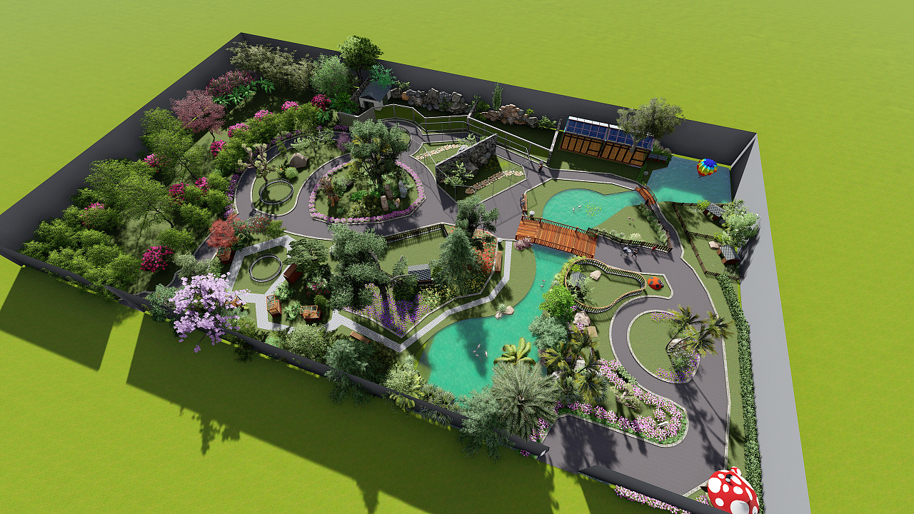 开放式萌宠乐园|空间|景观设计|终身代号9527 - 原创作品 - 站酷