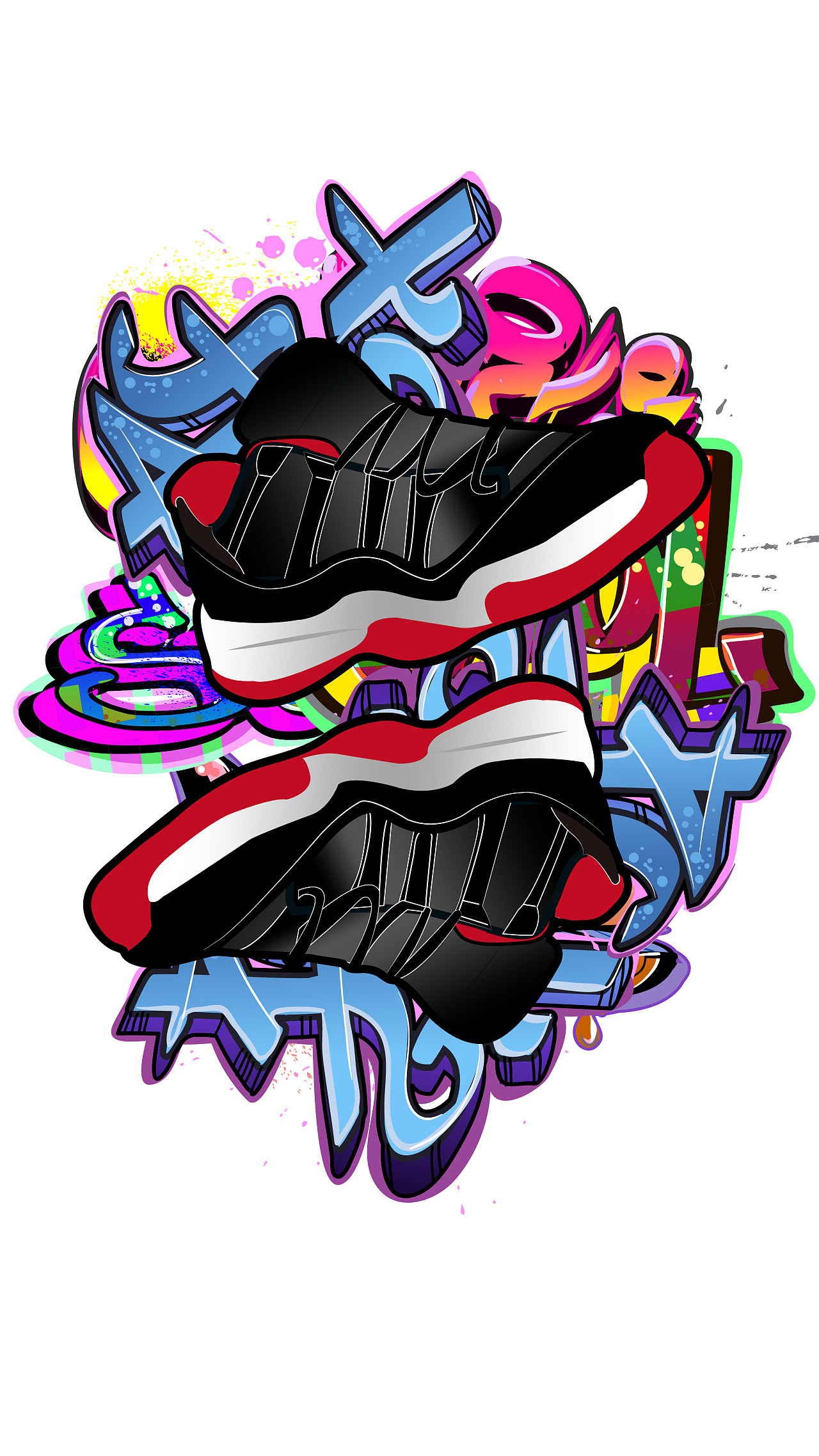 sneaker air jordan 插画