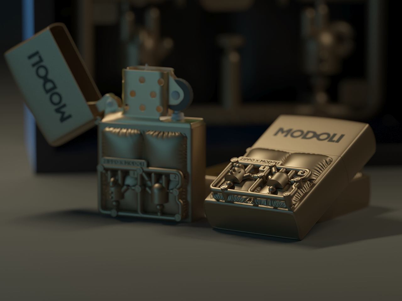 ZIPPO X MODOLI跨界联合打火机渲染| 拒绝常规潮这看!