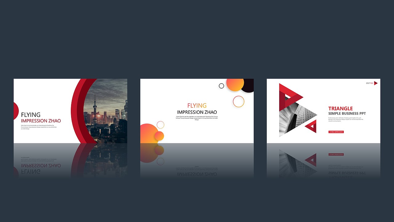 欧美风商务通用PPT模板