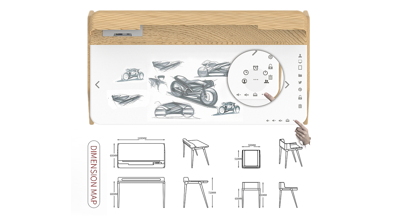 智能书桌设计（图ZMjEyODAwOTI0） - 电子产品 - 站酷设计师白羊森林原创素材 - 站酷ZCOOL