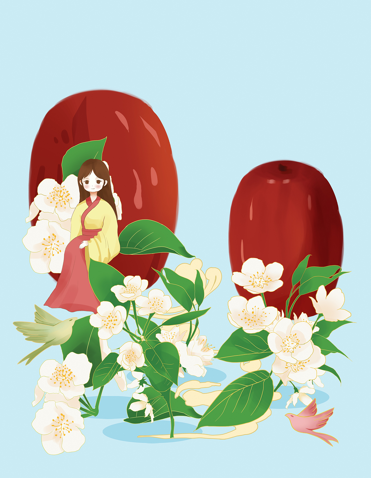 清新休闲养身滋补食品通用包装插画（图ZMjI4NTE5MDQ0） - 创作习作 - 站酷设计师别动六森原创素材 - 站酷ZCOOL