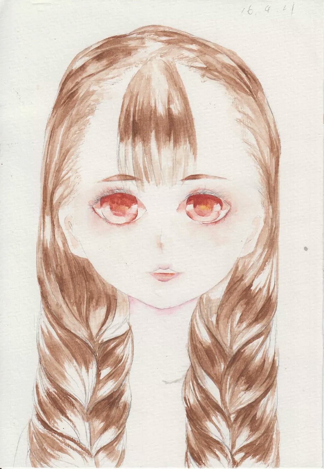 原创水彩插画人物头像半身像（图ZMjg5MjkwMTYw） - 绘画 - 站酷设计师罗漪原创素材 - 站酷ZCOOL