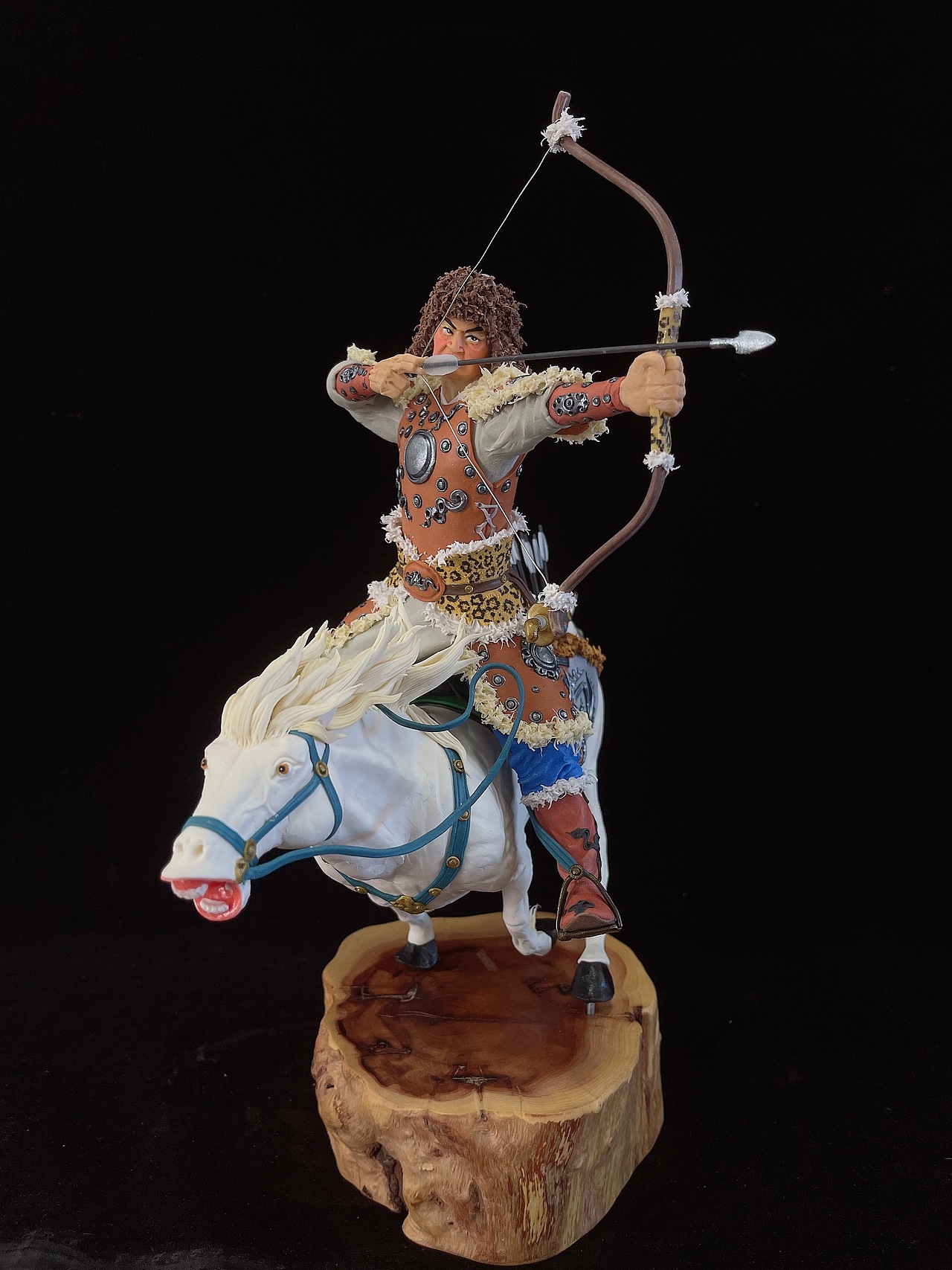 康健面塑《兴安索伦三部》