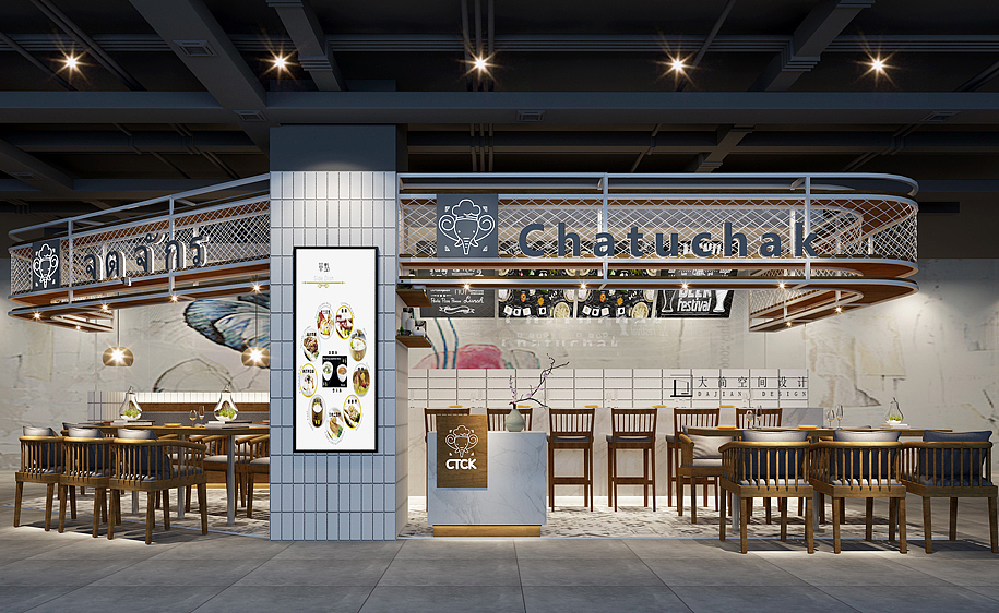 成都餐厅装修设计,成都餐饮店面装修设计,成都商铺装修设计