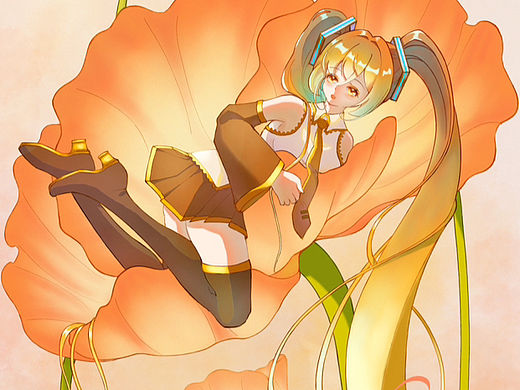 橙色的初音未来