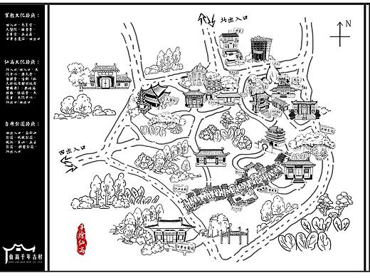 景区手绘地图