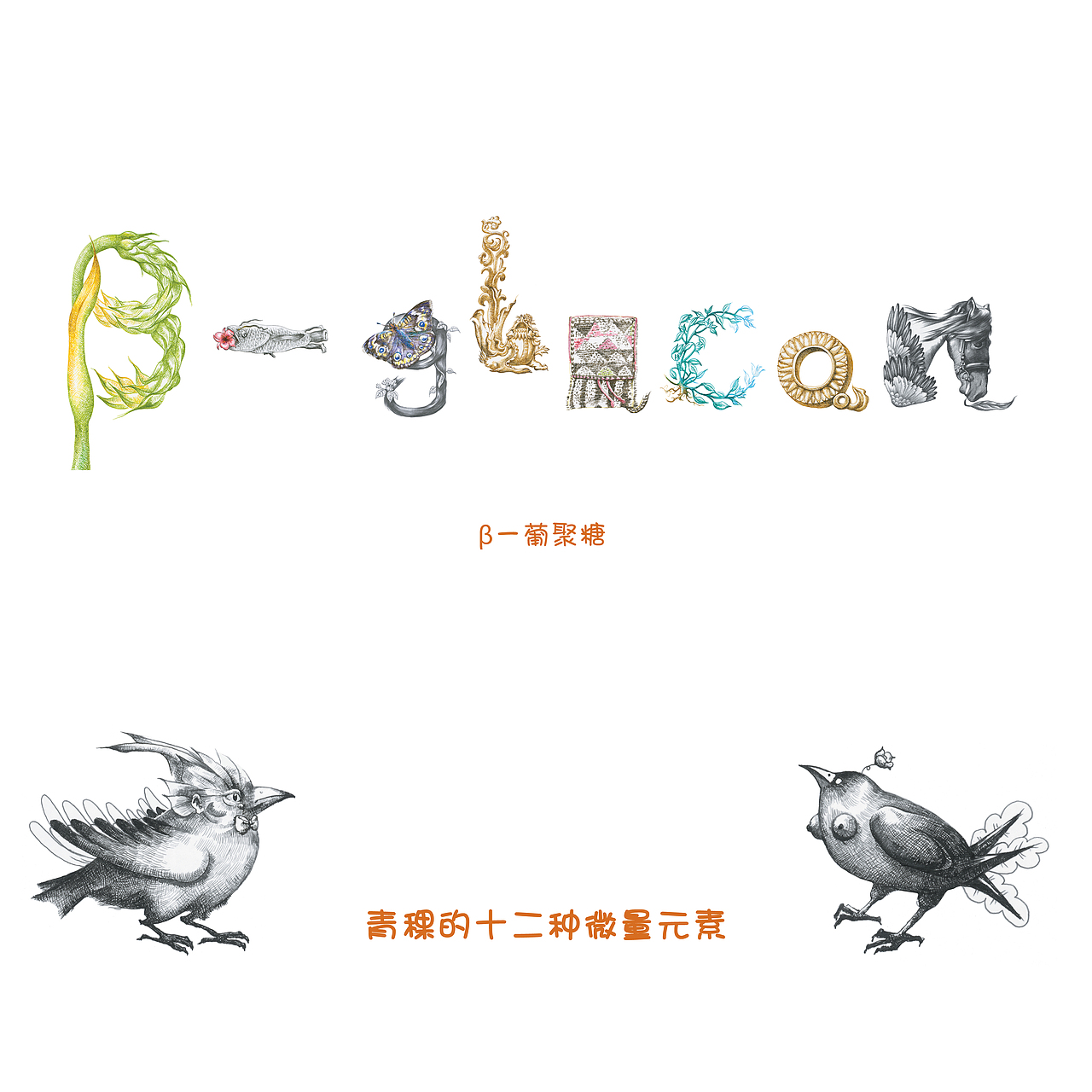 青稞 —— 字母版十二种微量元素(图ZMjMyMzU0ODQ=) - 字体/字形 - 站酷设计师赵娜Artist原创素材 - 站酷ZCOOL