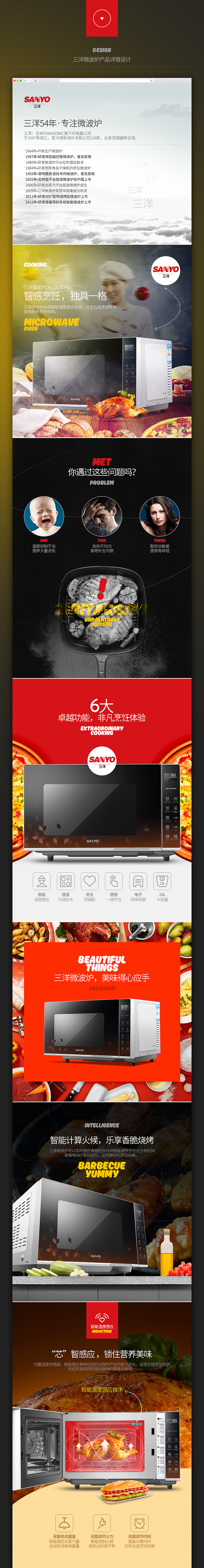 创颜设计/三洋-微波炉详情页设计/电商设计(图ZNDg1NDM4NzI=) - 电商 - 站酷设计师创颜设计_肖健原创素材 - 站酷ZCOOL