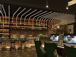 成都主题网咖设计公司——狼牙网咖