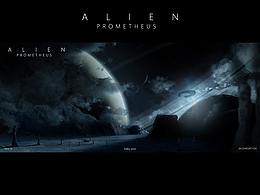 普羅米修斯海報—我是誰，我來自哪里，將去往何處。