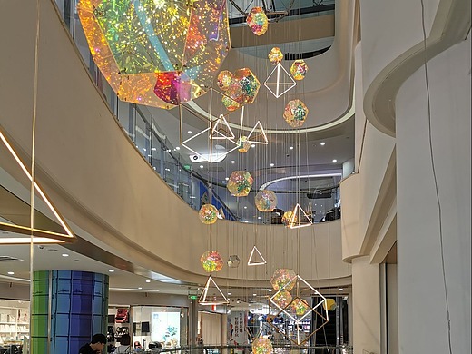 购物中心中庭美陈吊饰定制铭星厂家专业定制商场吊饰