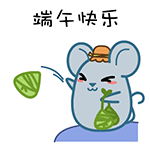 翔通动漫原创表情---黑眼鼠