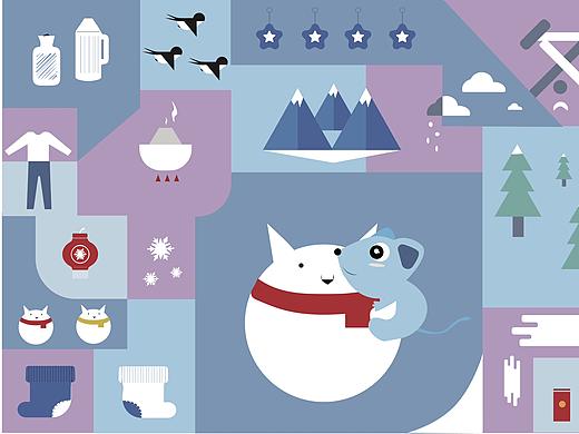 鼠年四季（个人主页-ZNDE1NDM4NTY=） - 海报 - 站酷设计师不会画画的小怪兽原创素材 - 站酷ZCOOL