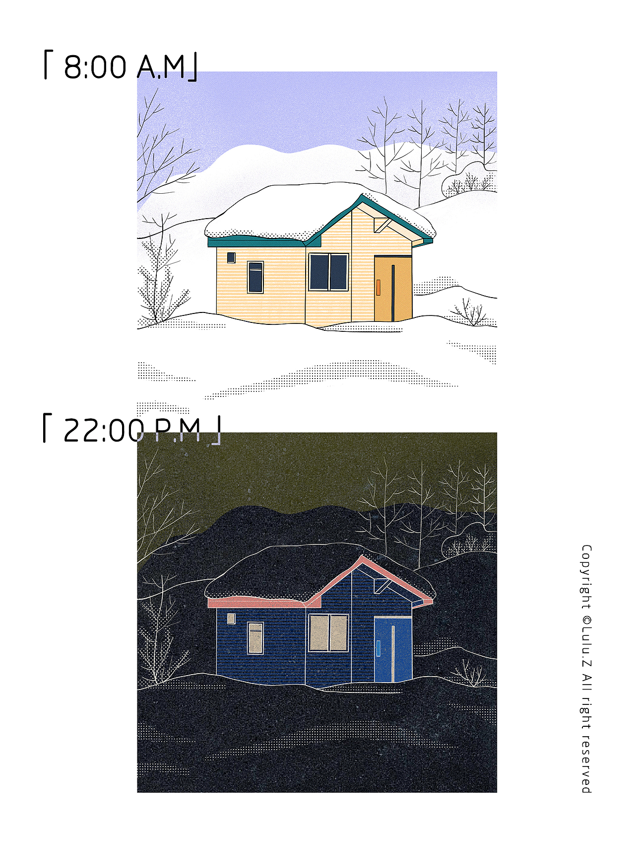 插画 | 白天与黑夜