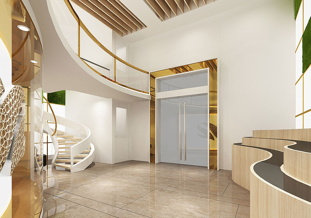 时尚前卫的科技公司办公室装修设计-金博大办公室装修